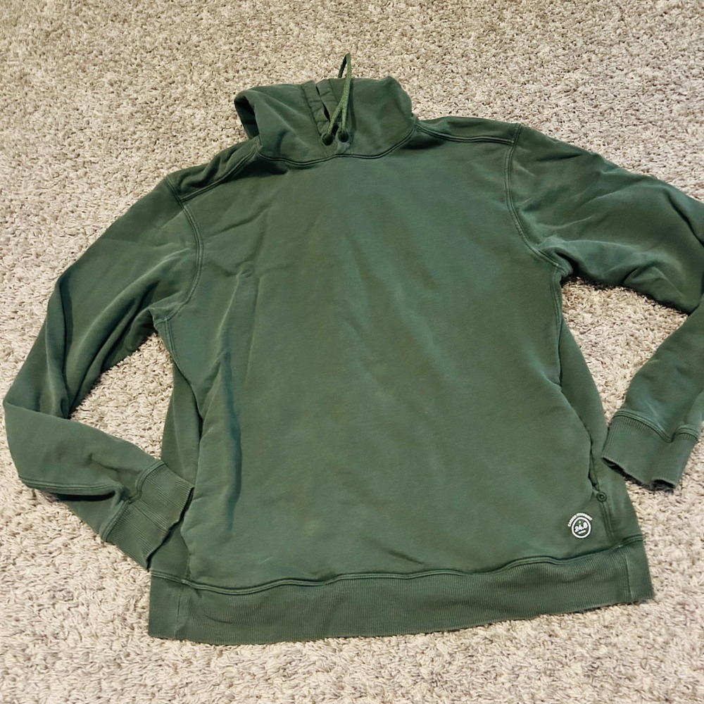 Allbirds R&R Hoodie Mens XL Forest Green Organic Pima Cotton Hemp Pullover